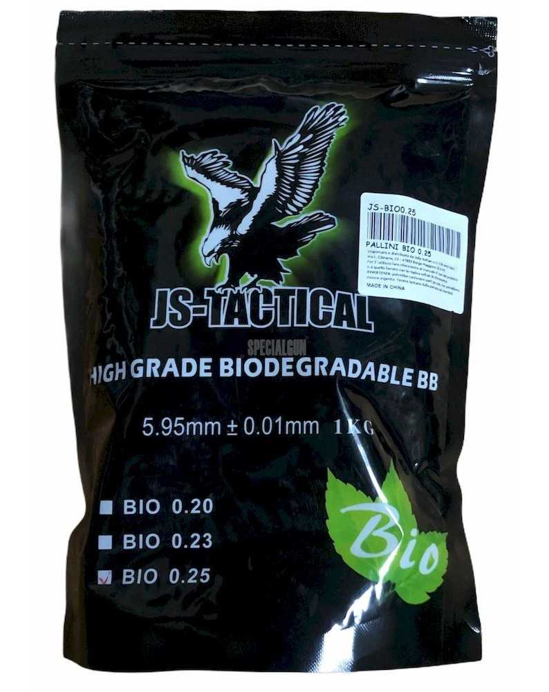 PALLINI BIODEGRADABILE 0.25 gr BUSTA DA 1kg JS-TACTICAL BIANCHI - PALLINI -  - JS-BIO025