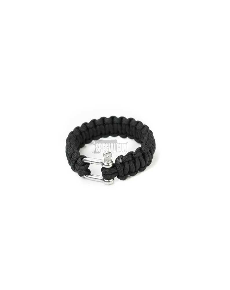 BRACCIALE PARACORD GANCIO IN ACCIAIO 101INC NERO - ACCESSORI TATTICI -  - 469558