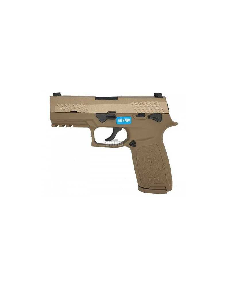 PISTOLA SIG F18 GAS BLOWBACK WE TAN - PISTOLE GAS -  - WE00424TAN