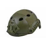 ELMETTO FAST PJ CON ROTELLA ULTIMATE TACTICAL VERDE OD