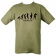 T-SHIRT MILITARE EVOLUTION OF SOLDIER VERDE OD - SHIRT - COMBAT SHIRT -  - KU-TS-EVO-OD