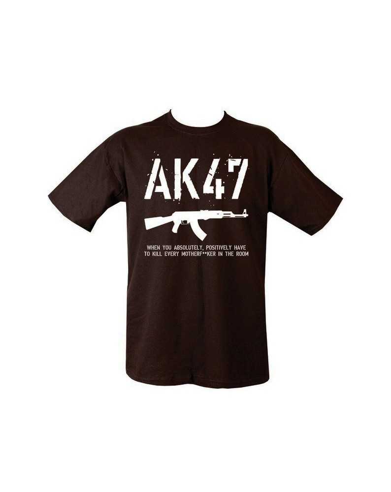 T-SHIRT MILITARE AK 47 NERO - SHIRT - COMBAT SHIRT -  - KU-TS-AK47-BK