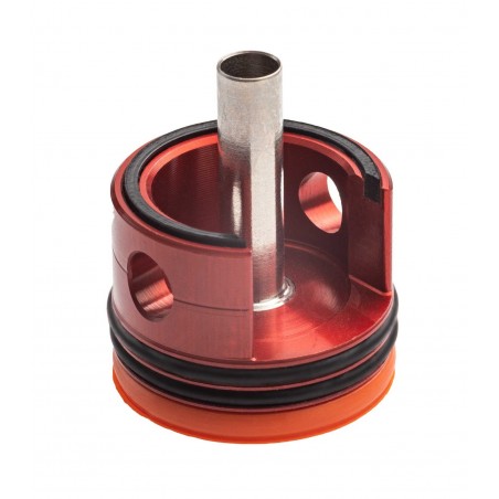 TESTA CILINDRO M60 IN ERGAL Ver.2 DOPPIO ORING PAD ARANCIO FPS-SOFTAIR