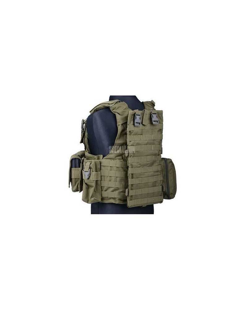 TACTICAL VEST CIRAS MARITIME COMPLETO GFC VERDE OD - TACTICAL VEST - - GFT-18-009851